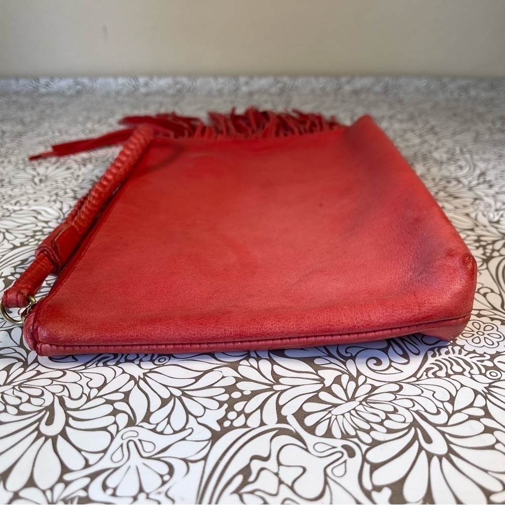 Jacquie Aiche Fringed Leather Clutch | Boho Luxury Statement Bag - Picture 5 of 12